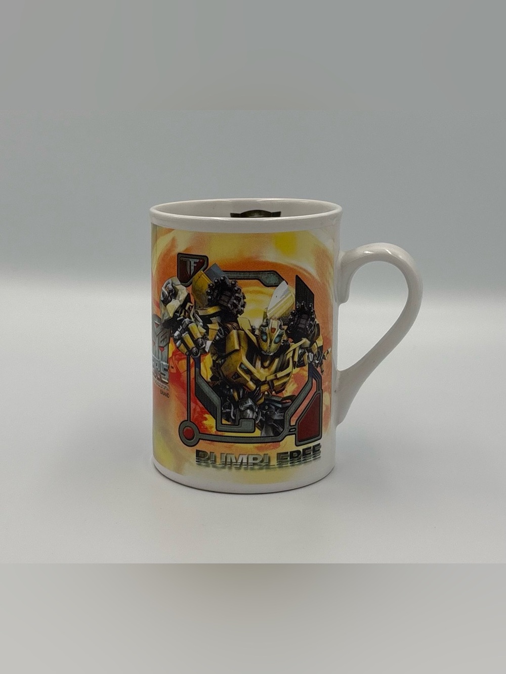 Vintage Retro Transformers Coffee Mug 2009 Hasbro Optimus Prime/Bumblebee